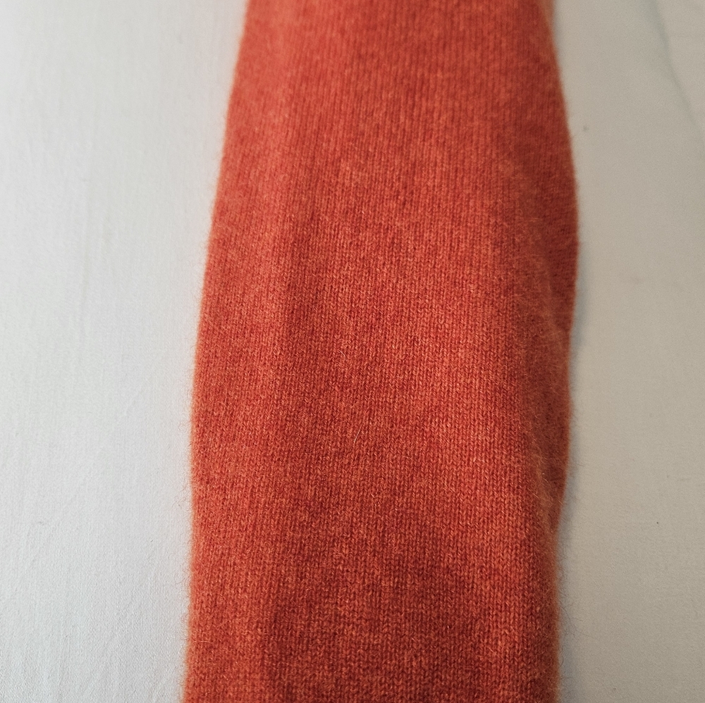 Lord & Taylor, XS, 100% Cashmere Orange Cardigan - Picture 9 of 13